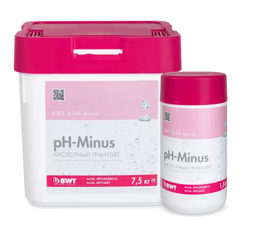 Средство для понижения pH BWT AQA marin pH minus, 1.5 кг