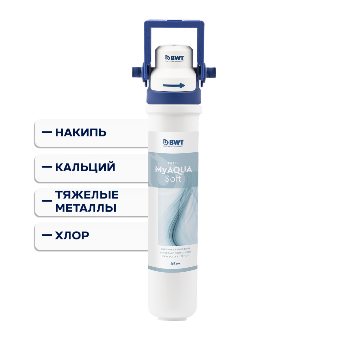 Система фильтрации MyAQUA Soft, стартовый комплект: защита от накипи и очистка воды