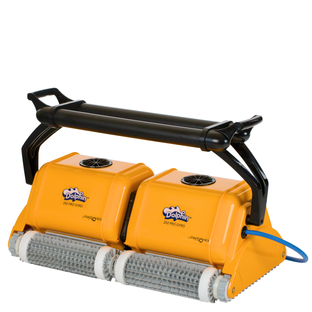 Робот-пылесос для бассейна DOLPHIN 2X2 Pro Gyro: бассейн до 50 метров; любое покрытие; очистка дна, стен и ватерлинии