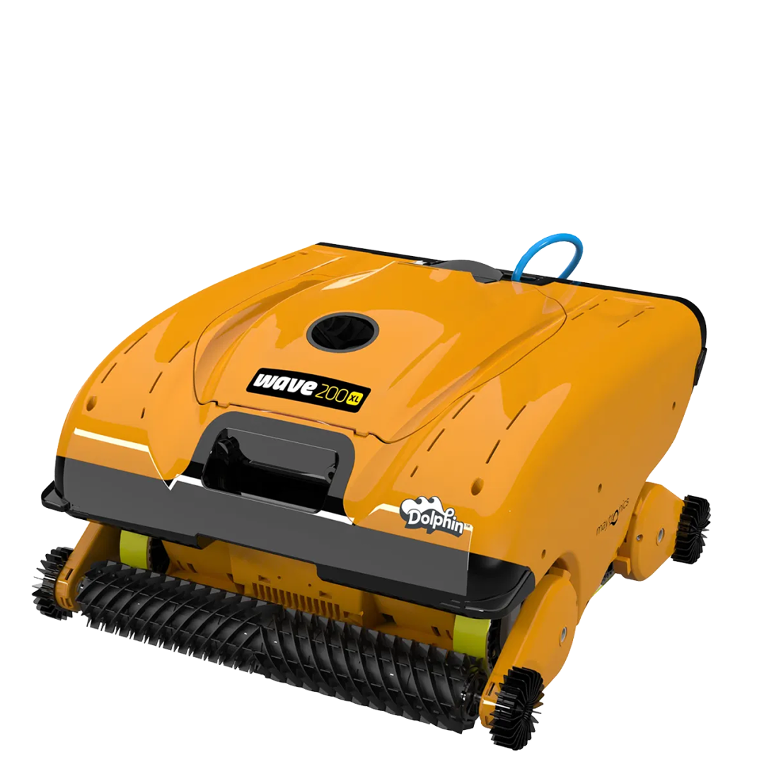 Робот-пылесос для бассейна DOLPHIN WAVE 200 XL: бассейн до 50 метров; любое покрытие; очистка дна, стен и ватерлинии